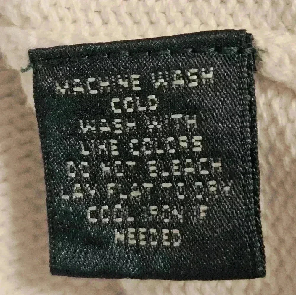 Lauren Ralph Lauren White Cotton Cropped Polo Knit Sweater Plus Womens 1X EUC - Picture 5 of 15